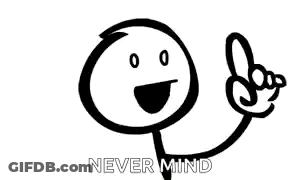 A Black And White Drawing Of A Stick Figure With A Smiley Face And A Finger Pointing Up . GIF