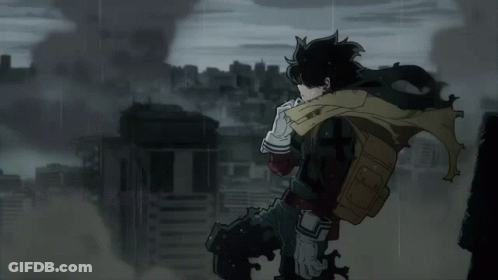 A Black And White Drawing Of A Superhero With A Backpack GIF