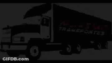 A Black And White Drawing Of A Truck That Says Maximo Transportes On It GIF