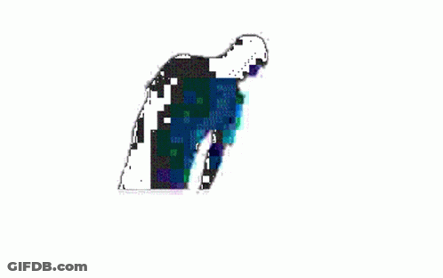 A Black And White Drawing Of A Whale 'S Tail With A Blue And Purple Pattern GIF