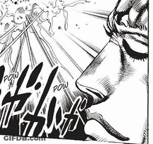 A Black And White Drawing Of A Woman 'S Face With A Sword Coming Out Of Her Nose . GIF