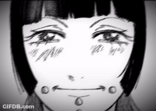 A Black And White Drawing Of A Woman 'S Face With Numbers On It GIF