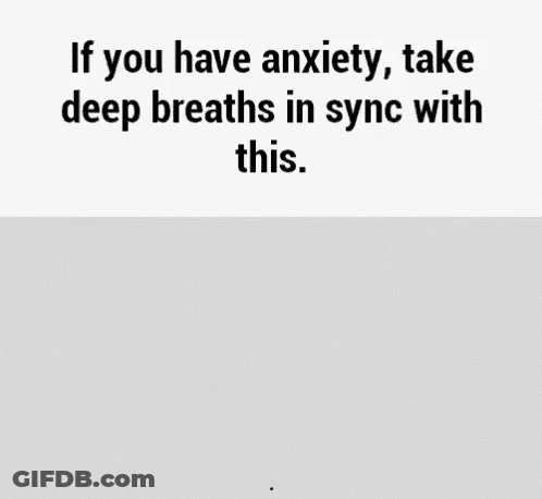 A Black And White Drawing Of An Octagon With The Words If You Have Anxiety Take Deep Breaths In Sync With This . GIF