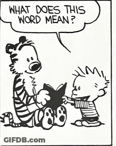 A Black And White Drawing Of Calvin And Hobbes That Says " You Do Too " GIF
