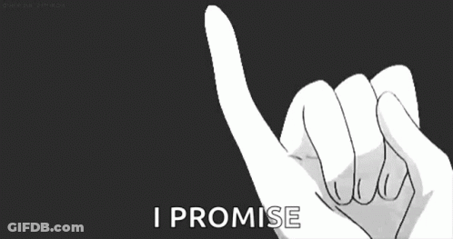 A Black And White Drawing Of Two Hands Holding Each Other 'S Pinky Promise . GIF