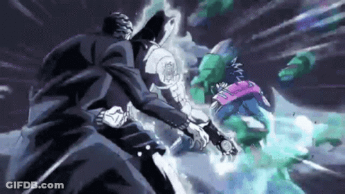 A Black And White Drawing Of Two Men Fighting Each Other In A Video Game . GIF