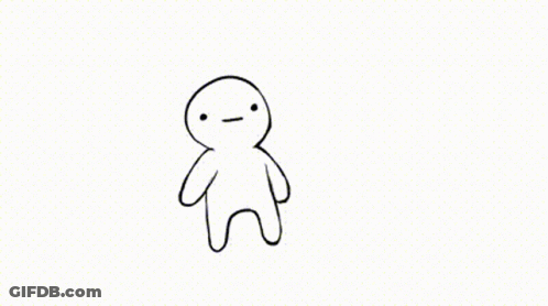 A Black And White Drawing Of Two People Holding Hands . GIF