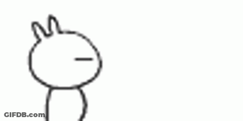 A Black And White Drawing Of Two Rabbits Kissing . GIF