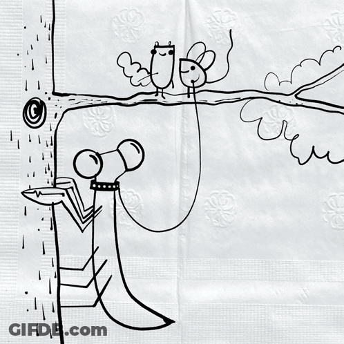 A Black And White Drawing On A Piece Of Paper That Says ' I 'M ' On It GIF