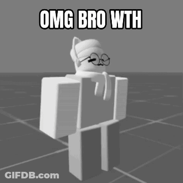 A Black And White Image Of A Cartoon Character Says Omg Bro With GIF