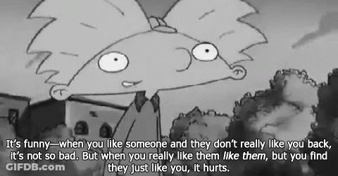 A Black And White Image Of A Cartoon Character With A Quote GIF