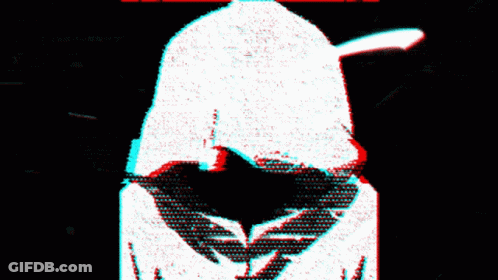 A Black And White Image Of A Person 'S Face With The Letter G Visible GIF