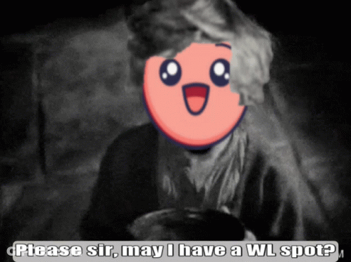 A Black And White Image Of A Person With A Cartoon Face And The Words Please Sir May I Have A Wl Spot GIF