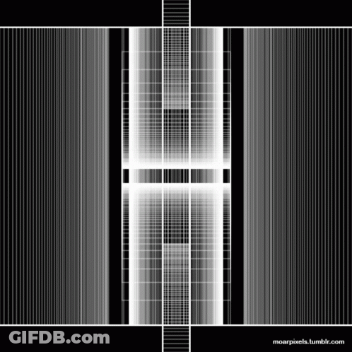A Black And White Image With The Website Moarpixels.tumblr.com Visible GIF