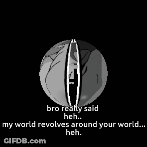 Black And White Image With Heh Really Said GIF