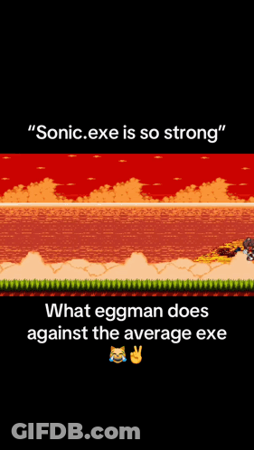 Sonic.exe Is So Strong Black And White GIF