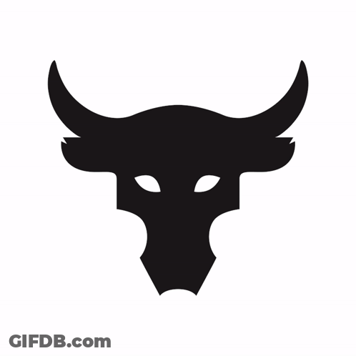 A Black And White Logo For Project Rock GIF