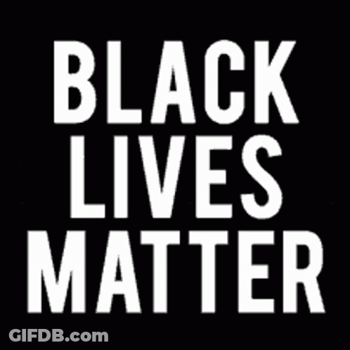 A Black And White Logo That Says Black Feelings Matter GIF