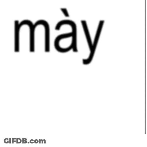 A Black And White Logo That Says May Dang On It GIF