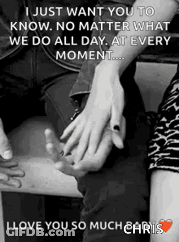 A Black And White Photo Of A Couple Holding Hands GIF