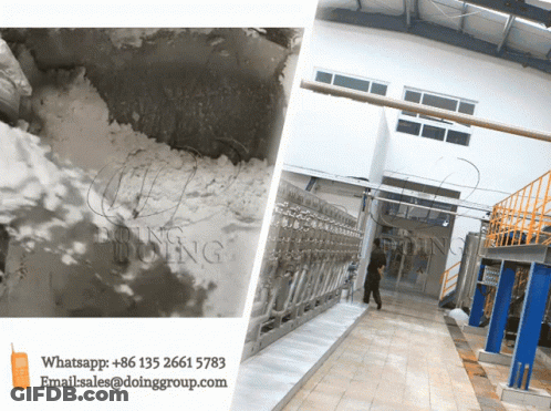 A Black And White Photo Of A Factory With The Words Doing On The Bottom GIF