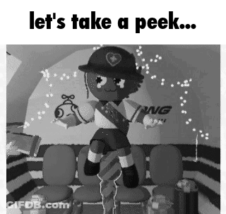 A Black And White Photo Of A Girl Scout In A Waiting Room . GIF
