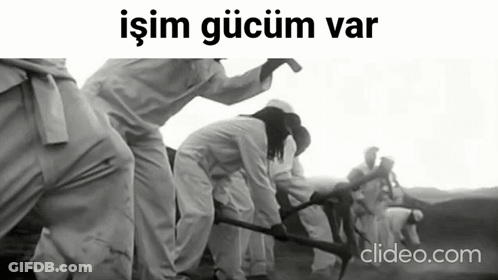 A Black And White Photo Of A Group Of People With Clipeo.com Written On The Bottom GIF