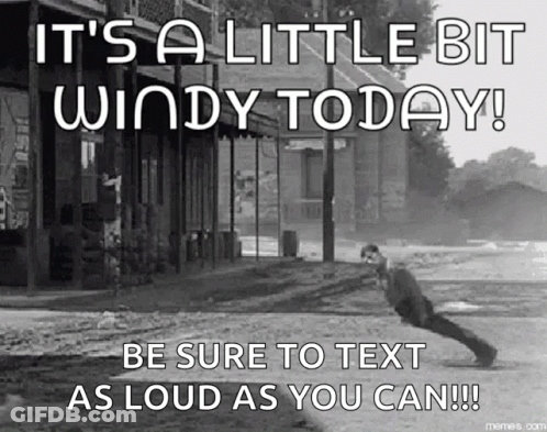 A Black And White Photo Of A Man Doing Push Ups With The Caption " It 'S A Little Bit Windy Today ! GIF
