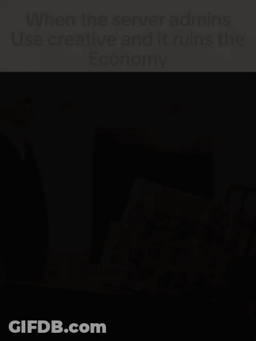 A Black And White Photo Of A Man Pushing A Wheelbarrow With A Caption That Says When The Server Admins Use Creative GIF