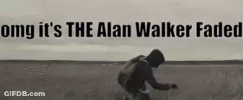 A Black And White Photo Of A Man Riding A Bike In A Field . GIF