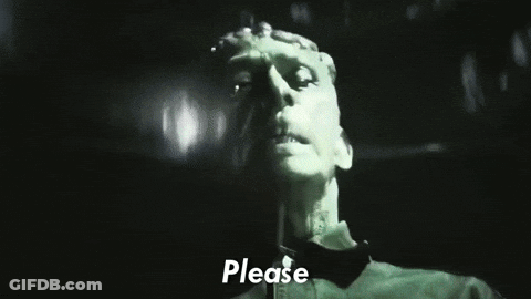 Black And White Photo Of Man's Face With Be Text GIF