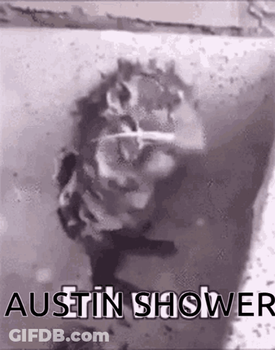 Black And White Photo Of Man In Shower Austin GIF