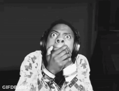 A Black And White Photo Of A Man Wearing Headphones And The Words Swag Lore Chapter 1 On The Bottom GIF