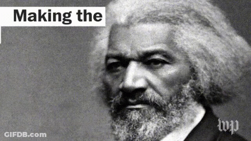 A Black And White Photo Of A Man With A Beard And The Words Making The Above Him GIF