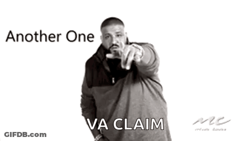 A Black And White Photo Of A Man With A Finger On His Lips And The Words `` Another One Va Claim '' . GIF