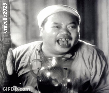 A Black And White Photo Of A Man With A Pitcher With The Year 2025 On The Bottom GIF