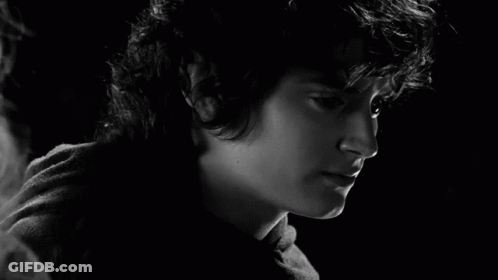 A Black And White Photo Of A Man With The Words " I Wish None Of This Had Happened " GIF