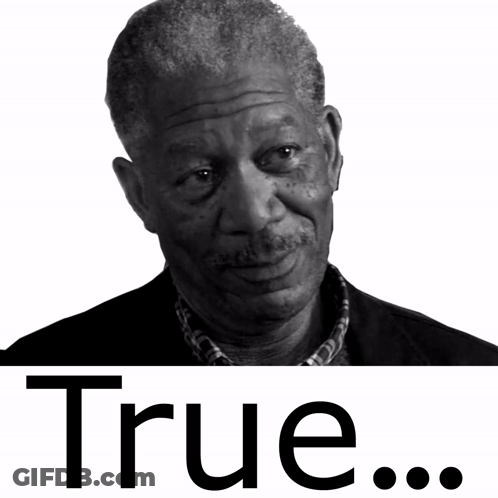 A Black And White Photo Of A Man With The Words True Behind Him GIF