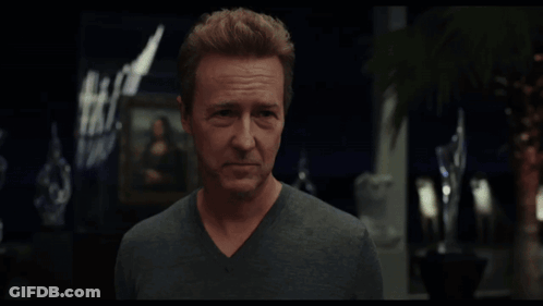 A Black And White Photo Of A Man With The Words True On It GIF