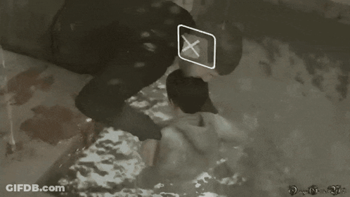 A Black And White Photo Of A Person With The Name Shaun GIF