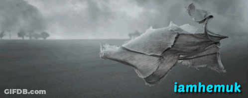 A Black And White Photo Of A Seahorse With The Name Iamhemuk Written Below It GIF