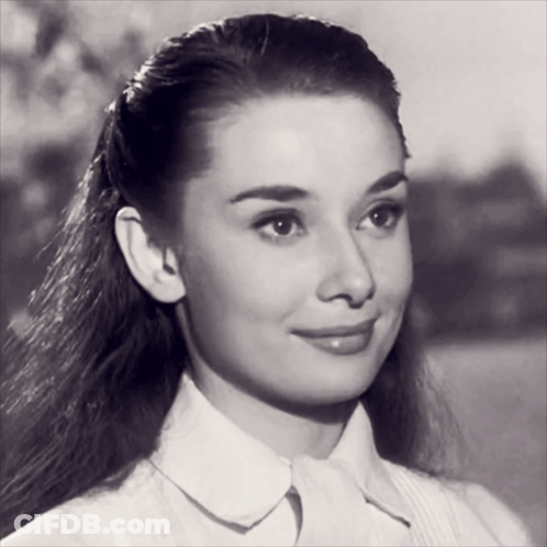 Black And White Photo Of Smiling Woman GIF