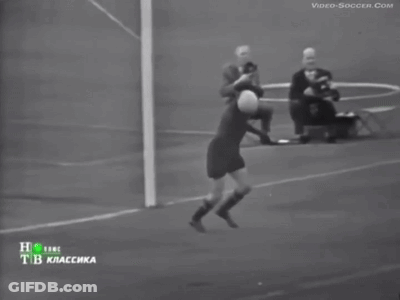 A Black And White Photo Of A Soccer Game With The Words Video-Soccer.com On The Bottom Right GIF