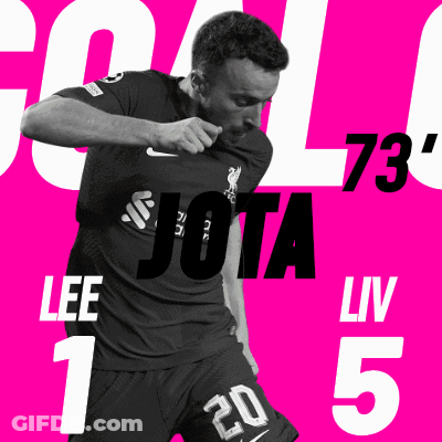 A Black And White Photo Of A Soccer Player With The Name Jota On It GIF