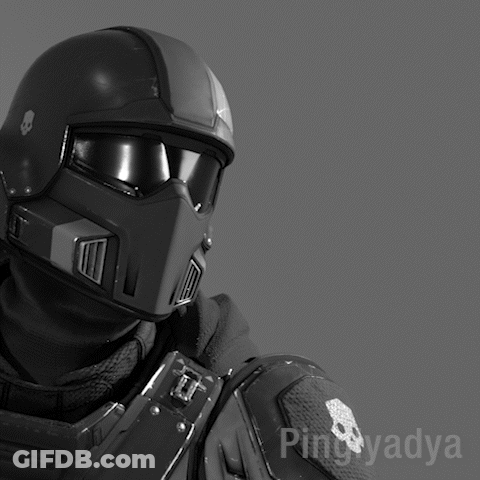 A Black And White Photo Of A Soldier With The Name Pinglyadya GIF