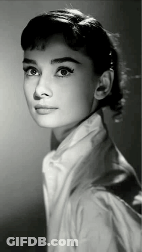 Black And White Photo Of Woman With Ponytail GIF
