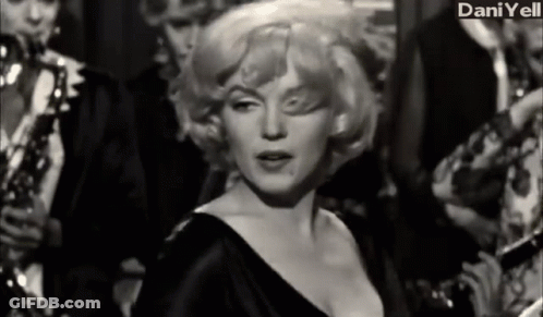 A Black And White Photo Of A Woman With Dani Yell Written On The Bottom Right GIF