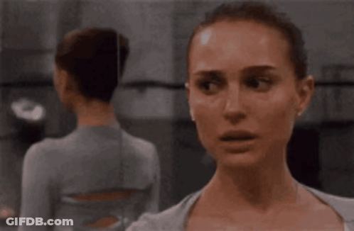 A Black And White Photo Of A Woman With Her Eyes Closed And Another Photo Of A Woman Smiling GIF