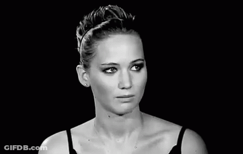 Black And White Photo Of Woman With Closed Eyes GIF