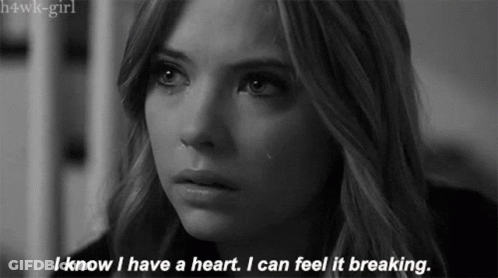 A Black And White Photo Of A Woman With The Caption I Know I Have A Heart GIF
